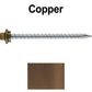10 x 3” - STAINLESS HEX / ZINC Sheet Metal Roof Screw. Self starting metal to wood siding screws. EPDM washer. Colored head.