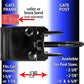 BLACK BULL DOG GATE HINGE - Commercial Heavy Duty - Chain Link Fence Gate Hinge