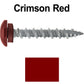 10 x 1-1/2” LOW PROFILE Star Head Roofing Screws - HI-LO Thread - Metal To Wood - T25 Torx Drive Head - EPDM washer