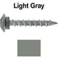 10 x 1-1/2” LOW PROFILE Star Head Roofing Screws - HI-LO Thread - Metal To Wood - T25 Torx Drive Head - EPDM washer