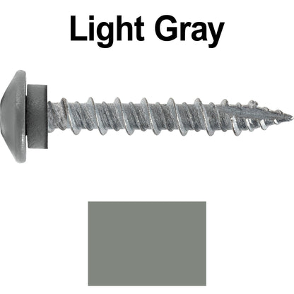 10 x 1-1/2” LOW PROFILE Star Head Roofing Screws - HI-LO Thread - Metal To Wood - T25 Torx Drive Head - EPDM washer