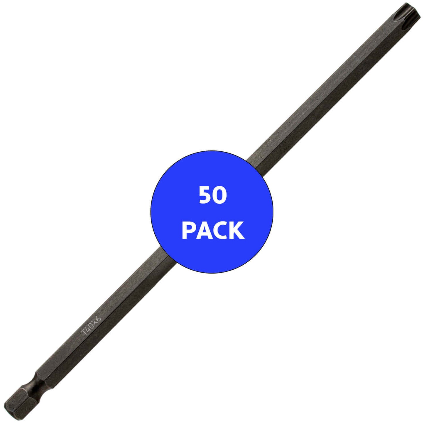 T40 (T-40) Torx/Star Driver Bit - Color Coded T40 Torx/Star Drive Bit for Screws and Fasteners Requiring T40 (T-40) Size Bits