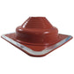 DEKTITE RED Square Base High Temp Silicone - Flexible Pipe Flashing Boot - Dektite pipe flashing