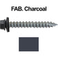 #14 x 2" Metal ROOFING SCREWS - Hex Washer Head - Self starting/self tapping - EPDM washer. Colored head.
