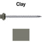 10 X 3“ HI-LO Zinc Aluminum Cap Metal Roofing Screws - Hex Washer Head - Self starting/self tapping - EPDM washer. Colored head.