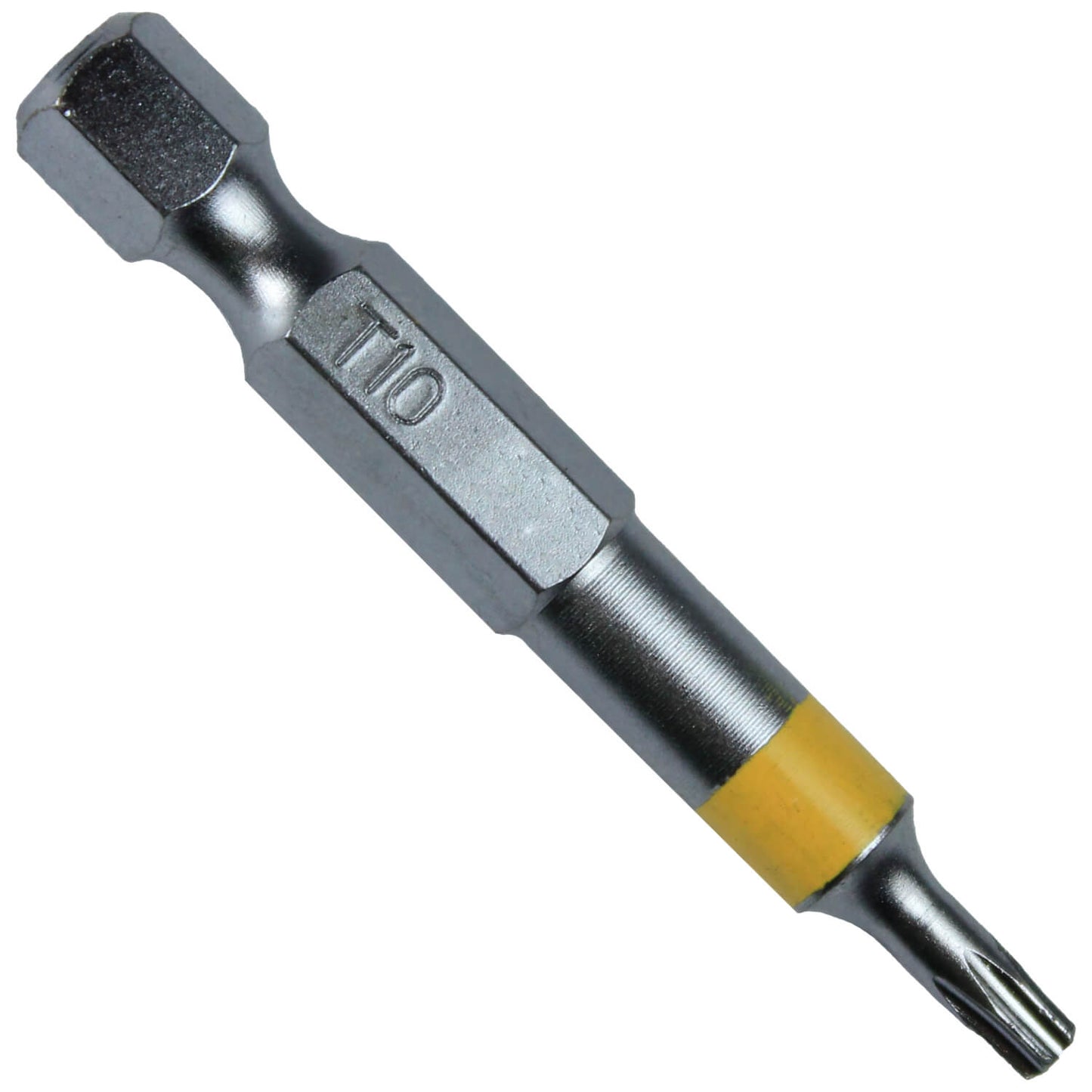 T10 (T-10) Torx/Star Driver Bit - Color Coded Torx/Star Drive Bit for Screws and Fasteners Requiring T10 (T-10) Size Bits