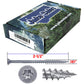 #9 Silver Star Stainless Steel Wood Screw Torx/Star Drive Head - Grade 300 Series Stainless Steel Torx/Star Drive Wood Screws