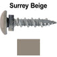 10 X 1" - LOW PROFILE Star Head Roofing Screws - HI-LO Thread - Metal To Wood - T25 Torx Drive Head - EPDM washer.
