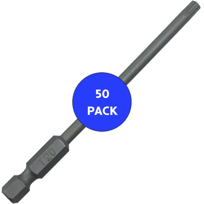 T20 (T-20) Torx/Star Driver Bit - Color Coded Torx/Star Drive Quick Change Shank Bit for Screws and Fasteners Requiring T20 (T-20)