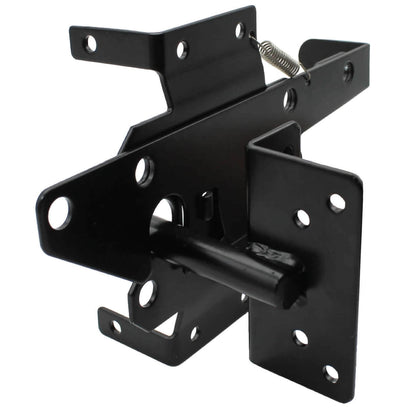 Vinyl Gate Latch for Vinyl, Wood, PVC etc Fencing. Fence Gate Latch w/Mounting Hardware -  Gate Latches have a 90 Degree Bracket Resulting in a Positive Latch to Gate Connection