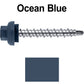 10 X 1-1/2” Zinc Aluminum Cap MINI-DRILLER Roofing Screws HI-LO THREAD Zinc Plated Carbon Steel Shank - EPDM Washer - Colored head