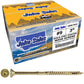 #9 Gold Star/Torx Drive Zinc Coated T-25 Flat Head Wood Screws