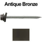 9 x 2-1/2" Stainless Steel Metal Roofing Screws (250) Hex head sheet metal roofing screw. Self-Piercing (SP) tip metal to wood siding screws EPDM washer. All colors are Special Order