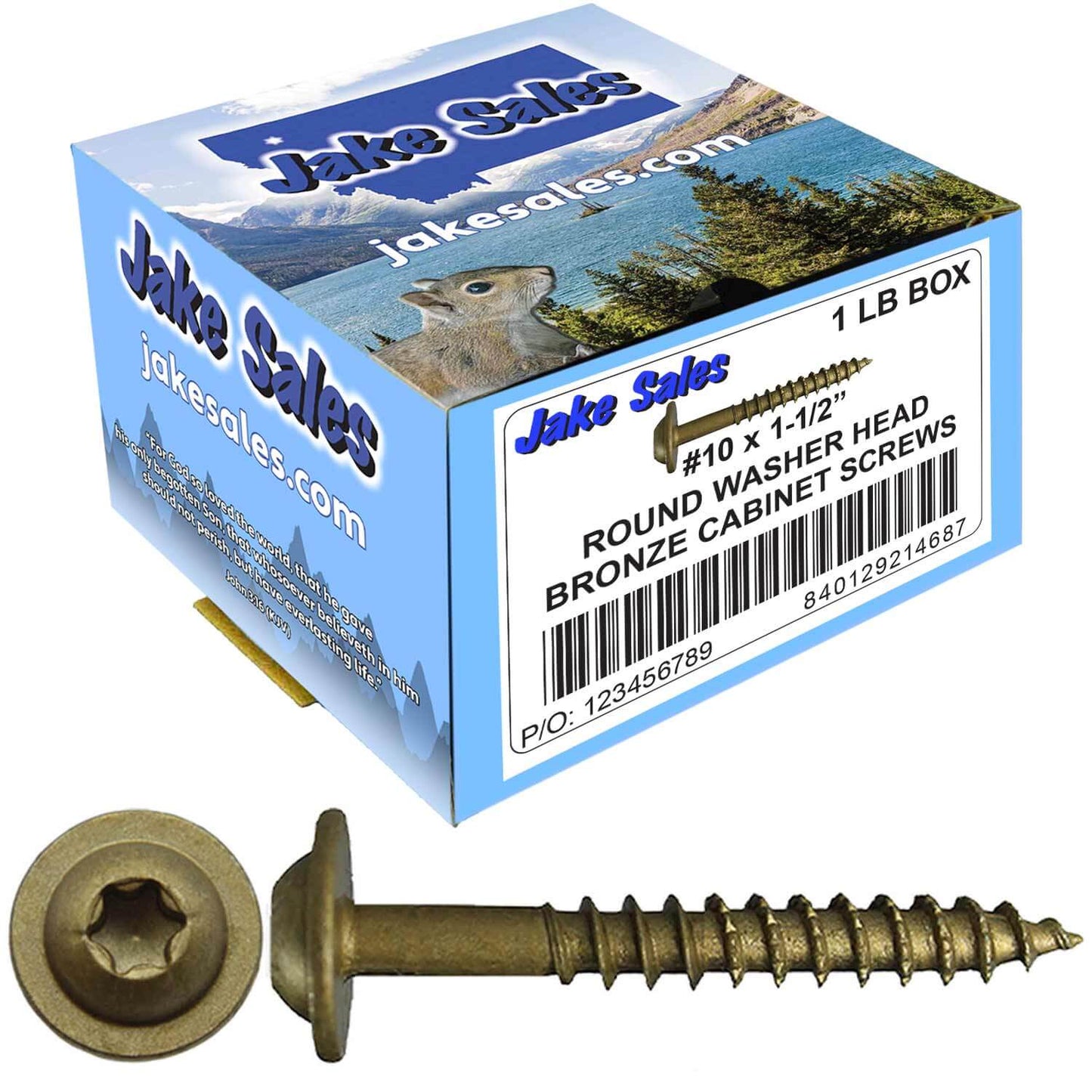 #10 Round Washer (Modified Truss) Head Screw Torx/Star Drive Head Wood Screw, Multipurpose Wood Screws for Construction, Cabinets and Furniture.