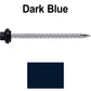 10 X 3“ HI-LO Zinc Aluminum Cap Metal Roofing Screws - Hex Washer Head - Self starting/self tapping - EPDM washer. Colored head.