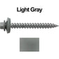 #12 x 2" RE-GRIP METAL ROOFING SCREWS - Hex Washer Head - Self starting/self tapping - EPDM washer. Colored head.