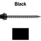 12 X 2-1/2" Metal Roofing Screws For OSB and Plywood - Galvanized Metal to Wood Type 17 Tip - 1/4" Hex Head - Assembled EPDM Washer