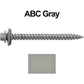 12 x 2-1/2" Metal ROOFING SCREWS - Hex Washer Head - Self starting/self tapping - EPDM washer. Colored head.