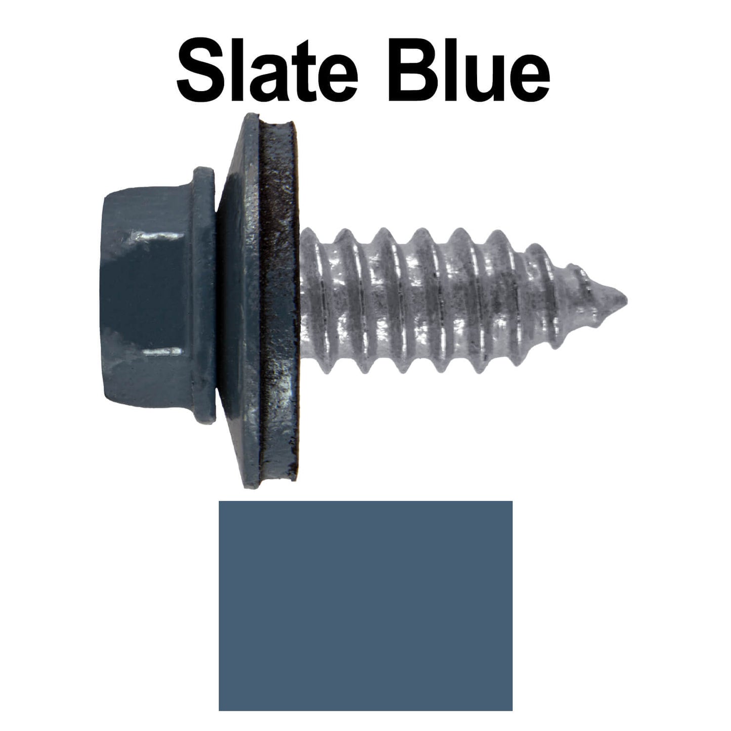 17 x 3/4" Metal Roofing Screws - Metal Panel to Metal Purlins and Recovery Screws - Hex Washer Head - EPDM washer.