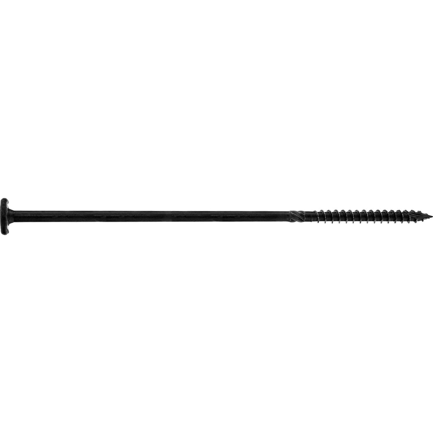 #15 Black Wafer Head Structural Lag Screws. Used for Log Construction, Timber Framing, Laminated Beams and Pole Barns Among Other Uses. T-30 Torx/Star Drive