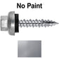 #10 X 1" HI-LO Zinc Aluminum Cap Metal Roofing Screws - Hex Washer Head - Self starting/self tapping - EPDM washer. Colored head.
