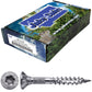 #8 Torx/Star Drive Head - 300 Grade Stainless Steel Torx/Star Drive Wood Screws - Silver Star Stainless Steel Wood Screw
