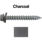 #14 x 2" Metal ROOFING SCREWS - Hex Washer Head - Self starting/self tapping - EPDM washer. Colored head.