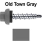 10 X 1" Zinc Aluminum Cap MINI-DRILLER Roofing Screws HI-LO THREAD Zinc Plated Carbon Steel Shank - EPDM Washer - Colored head