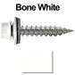 #9 x 1" Stainless Steel Metal Roofing Screws - Hex Washer Head - Self-Piercing (SP) tip metal to wood siding screws. EPDM washer. Colored head.