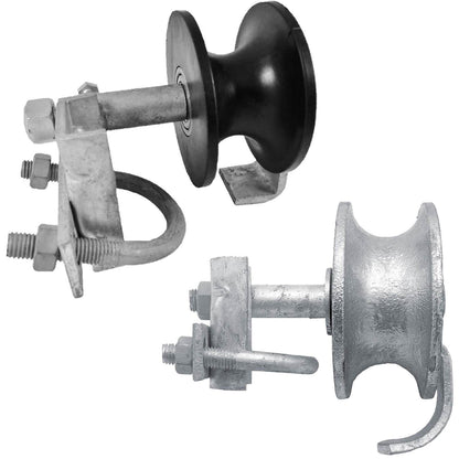 Chain Link Fence Rolling Gate Track Wheel - Steel and Nylon Options