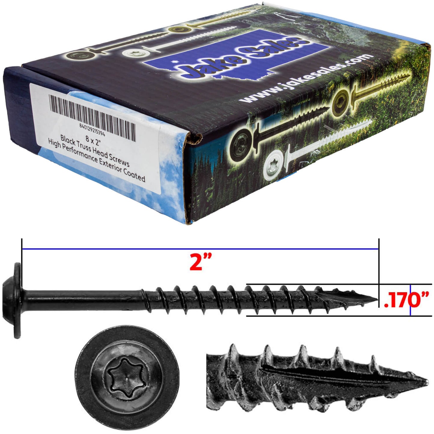 #8 Round Washer Head Truss Head Screw. Torx/Star Drive Head Wood Screws. Multipurpose Cabinet, Furniture, Siding and Trim and General Construction