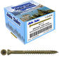 #9 Bronze Star Trim Head Wood Screw Torx/Star Drive Head - Multipurpose Exterior Coated Torx/Star Drive Wood Screws