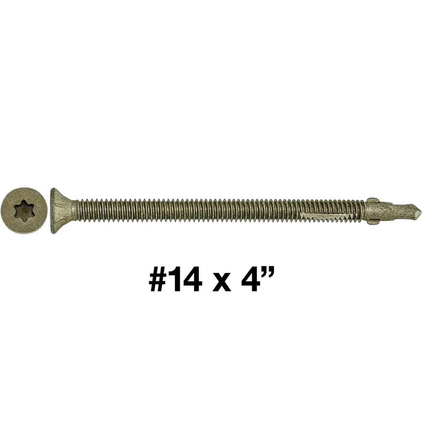 Reamer Tek Torx/Star Head Self-Drilling Wood to Metal Screws - for Flatbeds, Trailers or Fastening Wood to Steel
