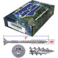 #8 Torx/Star Drive Head - 300 Grade Stainless Steel Torx/Star Drive Wood Screws - Silver Star Stainless Steel Wood Screw