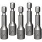 Magnetic Hex Head Driver Bits w/Quick Change Shank - Used for Installing Screws, Nuts, Bolts, etc. - Commonly Used for Metal Roofing Screws