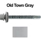 #12 x 2-1/2" Metal to Metal Type #3 Metal Roofing Screws - Hex Head Drill Point - 9/16" EPDM Washer. Colored head.