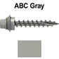 12 X 1-1/2" Metal Roofing Screws For OSB and Plywood - Galvanized Metal to Wood Type 17 Tip - 1/4" Hex Head - Assembled EPDM Washer