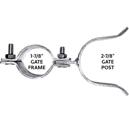 Chain Link Fence Gate Fork Latch -  Fence Gate Latch - Galvanized Fence Gate Latch With Hole for Padlock