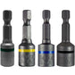 Magnetic Hex Head Driver Bits w/Quick Change Shank - Used for Installing Screws, Nuts, Bolts, etc. - Commonly Used for Metal Roofing Screws