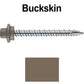 10 x 2” - STAINLESS HEX / ZINC Sheet Metal Roof Screw. Self starting metal to wood siding screws. EPDM washer. Colored head.