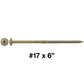 #17 Construction Lag Screw Exterior Coated Torx/Star Drive Heavy Duty Structural Lag - Modified Truss Washer Head