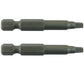 SQUARE BIT DRIVERS: 2 inch - #1, #2, #3  Robertson (R1/R2) - Quick-Change Shank