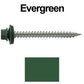 #9 x 2" Stainless Steel Metal Roofing Screws - Hex Washer Head - Self-Piercing (SP) tip metal to wood. EPDM washer. Colored head.