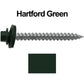 #12 x 2" RE-GRIP METAL ROOFING SCREWS - Hex Washer Head - Self starting/self tapping - EPDM washer. Colored head.