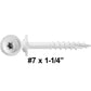 #7 Interior / Exterior Coated Round Head - Wood Screw with Torx/Star Drive Head.