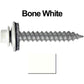 #12 x 1-1/2"  RE-GRIP METAL ROOFING SCREWS - Hex Washer Head - Self starting/self tapping - EPDM washer. Colored head.