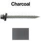 #9 x 2" Stainless Steel Metal Roofing Screws - Hex Washer Head - Self-Piercing (SP) tip metal to wood. EPDM washer. Colored head.