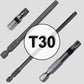 T30 (T-30) Torx/Star Driver Bit - Color Coded T30 Torx/Star Drive Bit for Screws and Fasteners Requiring T30 (T-30) Size Bits