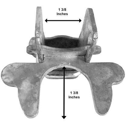 Kennel Gate Latch for Dog Kennel. Fits 1-3/8" Gate Frame & 1-3/8" Gate Post. Made of galvanized steel to prevent rust and corrosion