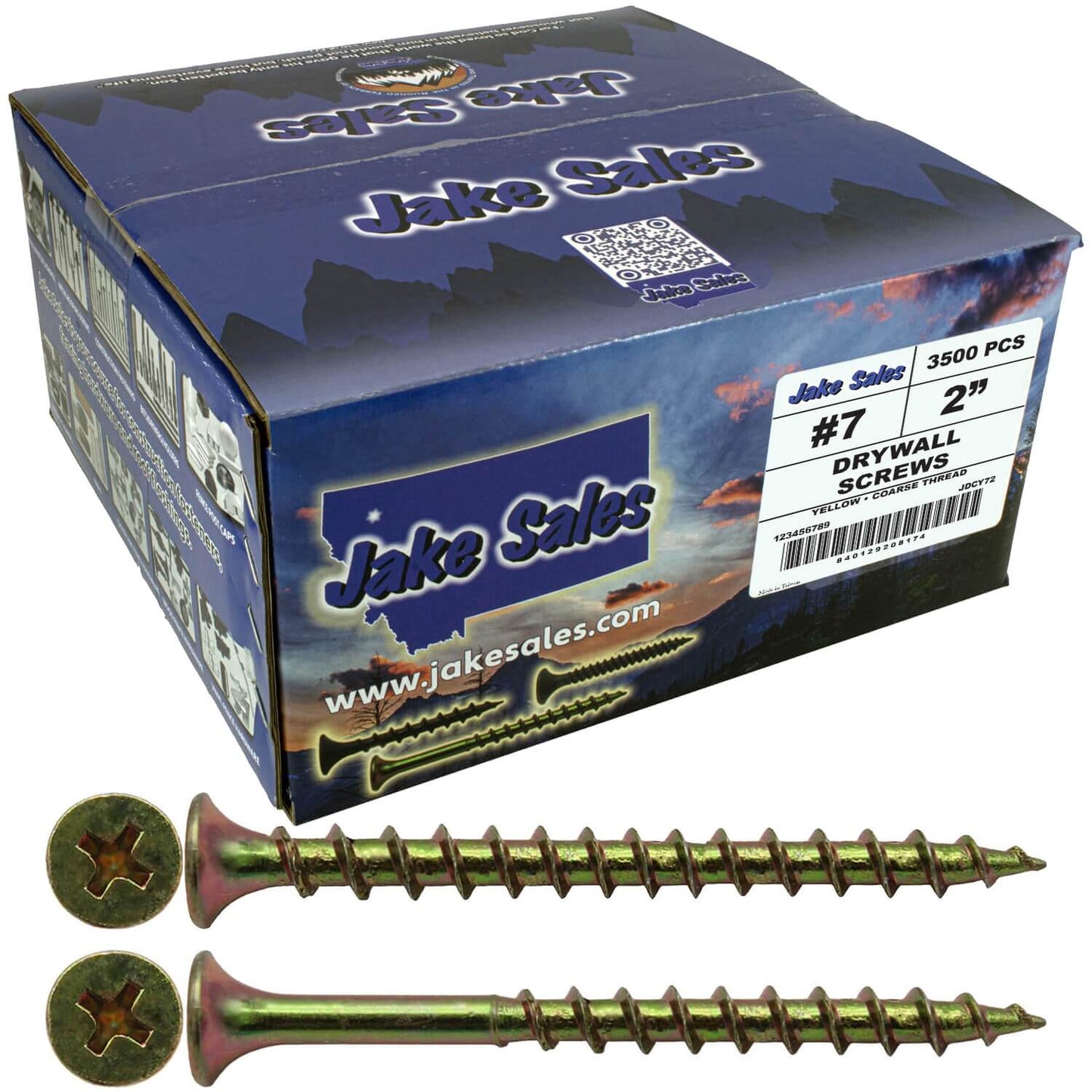 Yellow Zinc Coarse Thread Drywall, Gypsum board, Sheetrock, Plasterboard Screws. Use for all purpose wood screws